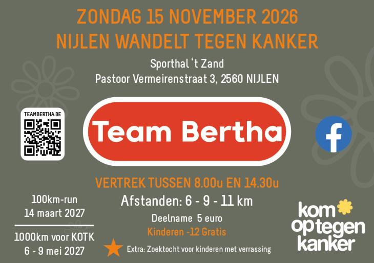 Nijlen wandelt tegen kanker